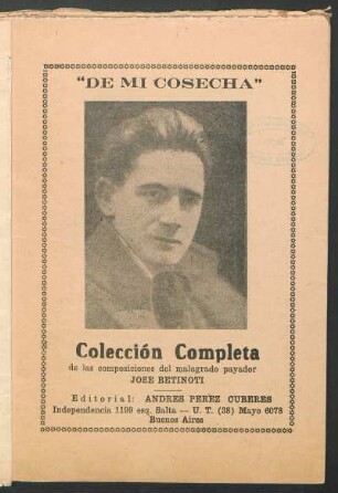 "De mi cosecha" : colección completa de las composiciones