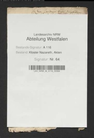 Verzeichnis von Ländereien, die der Witwe Eva zugefallen sind.