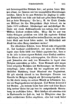 Allgemeine Schulverhältnisse.