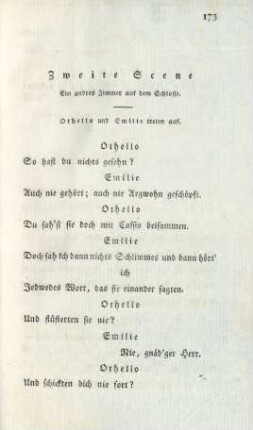Zweite Scene. Ein anderes Zimmer auf dem Schlosse