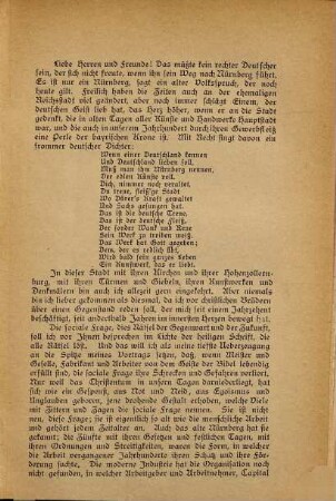 Die Bibel und die sociale Frage : Vortrag im Evangelischen Arbeiterverein zu Nürnberg