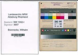 Entnazifizierung Wilhelm Brennecke, geb. 11.09.1871 (Werkmeister)