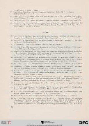 Varia (Nr. 575-618)