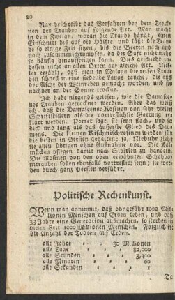 Politische Rechenkunst