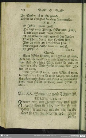 Am XX. Sonntage nach Trinitatis