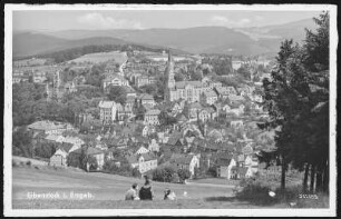 Eibenstock. Blick auf Eibenstock