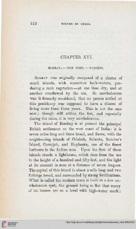 Chapter XVI: Bombay – The Fort – Parsees
