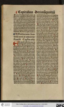 Est quedam differentia inter sacerdotium novi et veteris testamenti, nam sacerdotium leviticum non dicebatur regale.