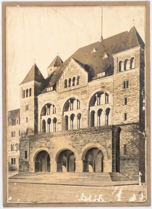 Schloss Posen, Posen Umbau: Ansicht von Süden (Saalgebäude)