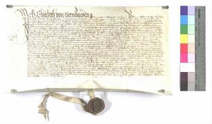 Elisabeth von Bernhausen, geb. von Woellwarth, Witwe, stellt Bürgermeister und Rat zu Gmünd, die ihr gestattet haben, in ihrer Stadt Wohnung und Beisitz zu nehmen, einen Revers aus.