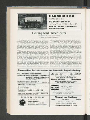 Heilung wird immer teurer