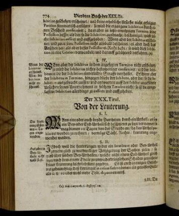 Der XXX. Titul. Von der Leuterung.