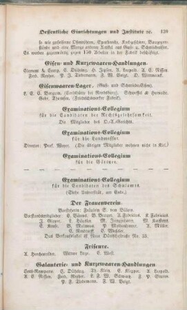 Der Frauenverein. Friseure.