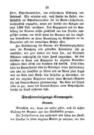 Straßenreinigungs-Compagnie. Beamte