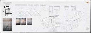 Architektonisches Ausstellungskonzept für die ILA 1998 in Schönefeld. Haupteingangsbereich Schinkelwettbewerb 1997: Lageplan 1:1000