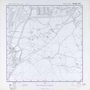 Ratingen - Süd, Deutsche Grundkarte, Blatt 33