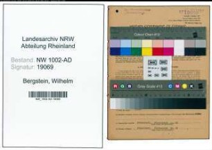 Entnazifizierung Wilhelm Bergstein, geb. 30.10.1892 (Verwaltungsangestellter)