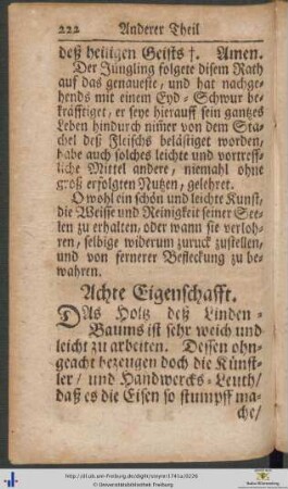 Achte Eigenschafft