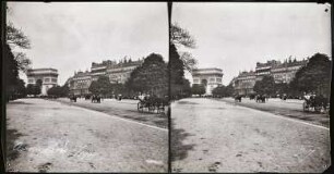 Paris. Avenue du Bois de Boulogne (heute Av. Foch) in Richtung Place de l'Étoile