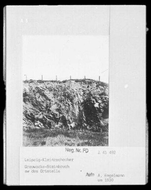 Grauwacke-Steinbruch südwestlich des Ortsteils