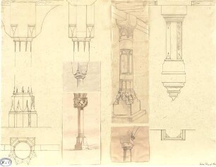 Lange, Ludwig; Lange - Archiv: IV.1 Gotik in Deutschland - Säulen (Ansichten, Details)