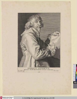 Henricus Steenwyck [Porträt des Malers Hendrick van Steenwyck; Hendrik van Steenwyck; Portret van de schilder Hendrik van Steenwijck (II)]