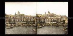 Blick vom Hafen zum Galataturm, Konstantinopel