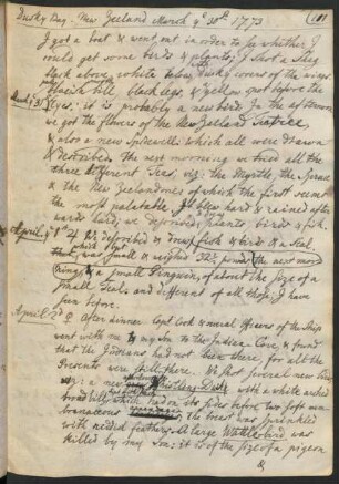 May 1773 (1st - 11th)