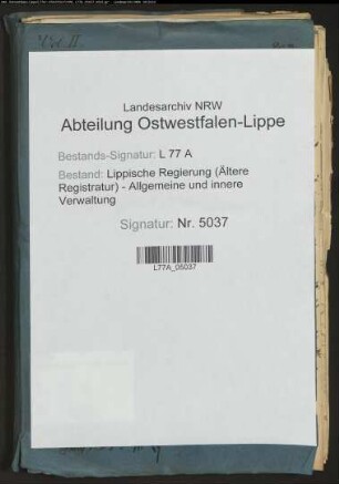Verlosung von Sachen