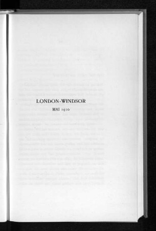 London-Windsor Mai 1910