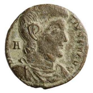 Münze, Aes 3, 352 n. Chr.
