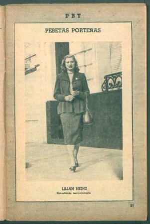 Lilian Heinz, estudiante universitaria - [Fotografía] : Pebetas porteñas