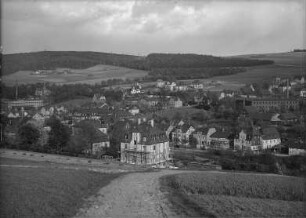 Schlema-Oberschlema, Ortsteilansicht : Schlema-Oberschlema. Ortsteilansicht mit Kurhaus