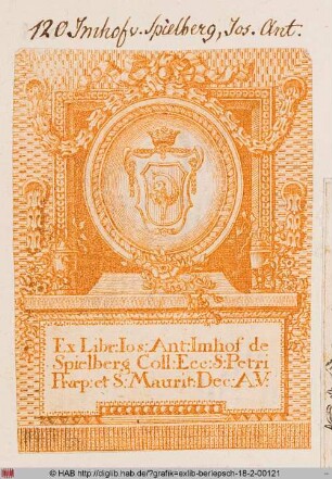Wappen des Jos. Ant. Imhof von Spielberg
