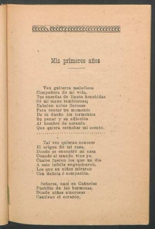 Mis primeros años