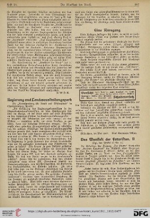 Das Manifest der Futuristen, 2