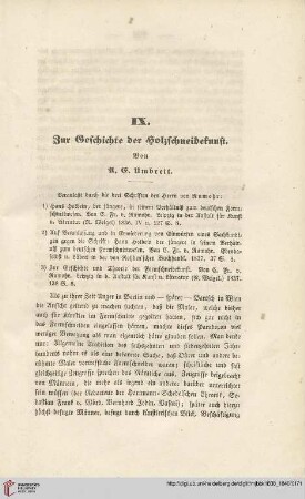 1: Zur Geschichte der Holzschneidekunst
