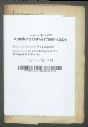 Erblasser: Tewes, Charlotte, geb. Witte: