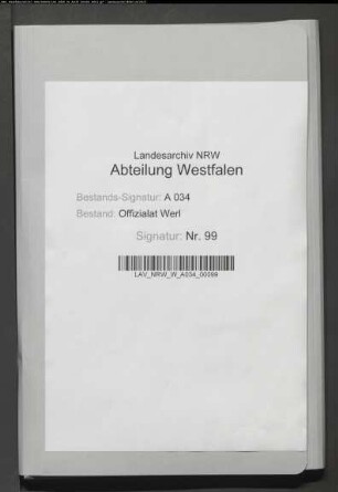 Protocollum obligationum ex contractuum des Gogerichts Attendorn