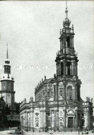 Dresden, Ansicht der Hofkirche