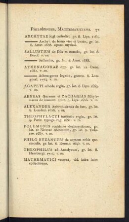 Philosophes, Mathematiciens.