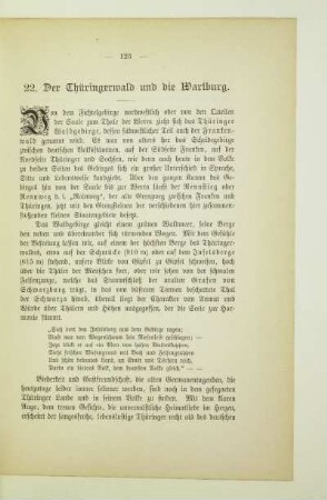 22. Der Thüringerwald und die Wartburg