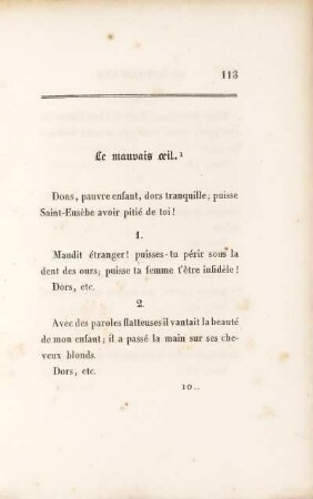 Le mauvais oeil