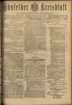 Ausgabe vom Donnerstag, den 05. Oktober 1916.