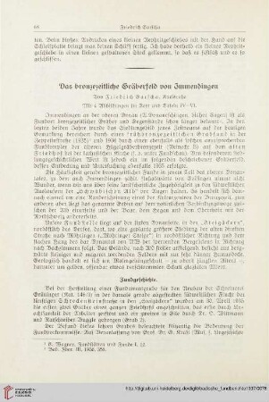 13: Das bronzezeitliche Gräberfeld von Immendingen