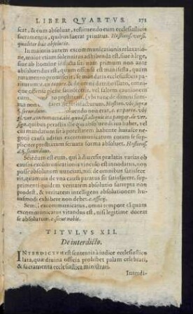 Titulus XII. De interdicto.