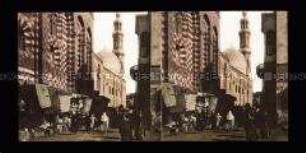 Belebte Straße mit Marktständen, Sharia Beit el-Kaid, Kairo