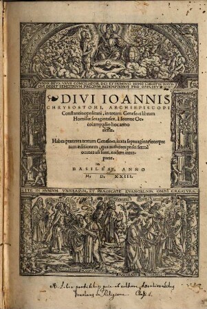 In totum Geneseos librum Homiliae sexaginta sex