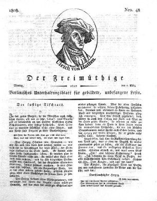 Nro. 48, Montag, den 7. März 1808