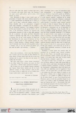 Il capasso e la storia mediecale dell'Italia meridionale